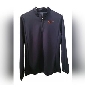 Womens Nike Dri-Fit 1/4 Zip UV Victory Running Top DJ8521-436 Dk Blue S MSRP $75